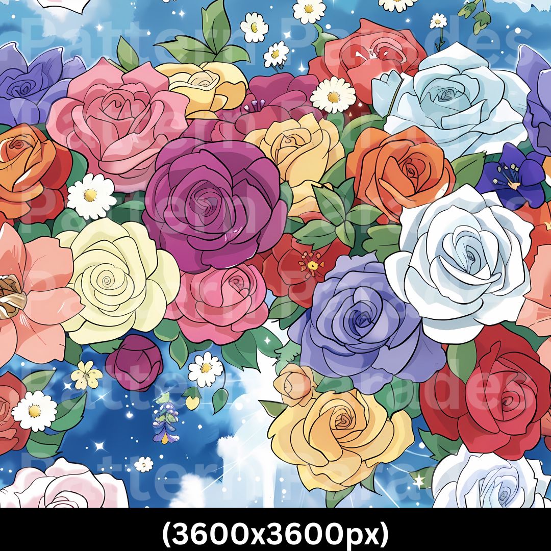 #888 Flower Pattern 100